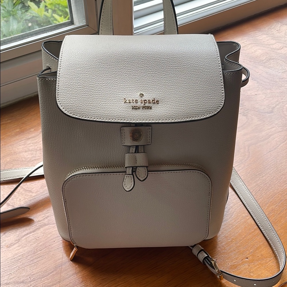 Kate Spade White Backpack Elegant Design